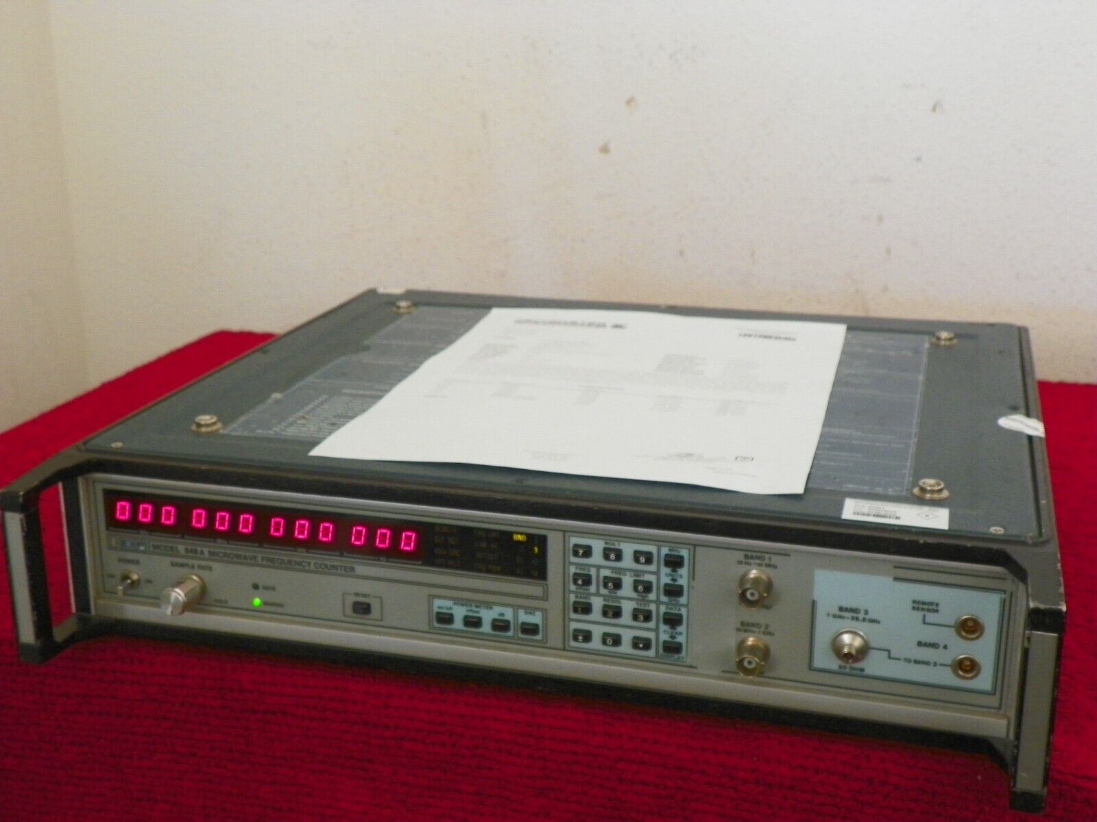 EIP 548A microwave frequency counter 10hz-26.5Ghz w/opt 05,06,08 NIST cal'ed EIP 548A microwave frequency counter 10hz-26.5Ghz w/opt 05,06,08 NIST cal'ed